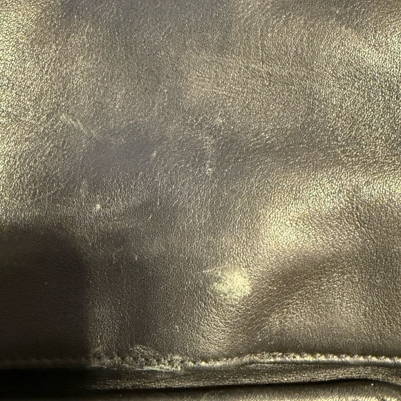 Tumi 96141DH Soft Black Leather Laptop Bag with Strap - Picture 12 of 15